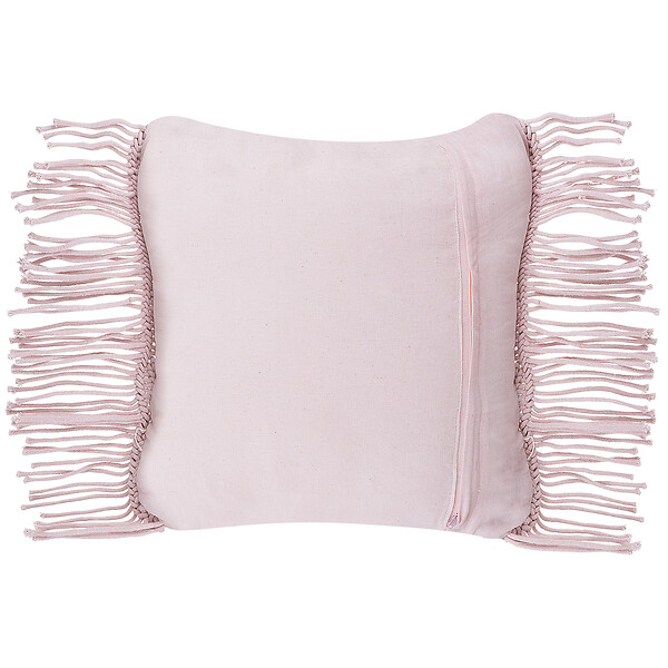 BELIANI - Lot de 2 coussins décoratifs YANIKLAR Coton 40 x 40 cm Rose Motif géométrique - large