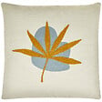 BELIANI - Lot de 2 coussins décoratifs DAVALLIA 45 x 45 cm Beige Motif de plante - vignette
