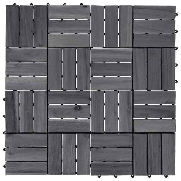 BELIANI - Caillebotis ACERENZA Bois d'acacia certifié Gris - large