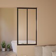 AICA SANITAIRE - Verrière transparents 2 carreaux H.108cm x L.63cm Verrière Atelier en aluminium noir mat - vignette