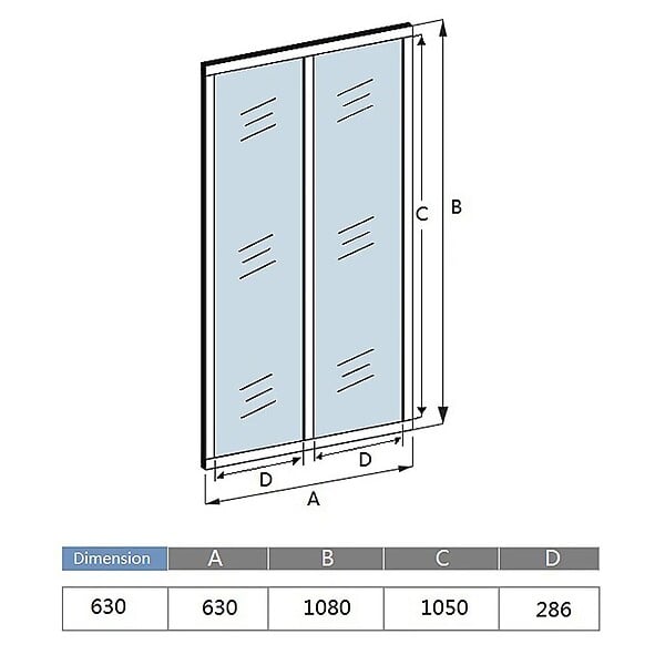 AICA SANITAIRE - Verrière transparents 2 carreaux H.108cm x L.63cm Verrière Atelier en aluminium noir mat - large
