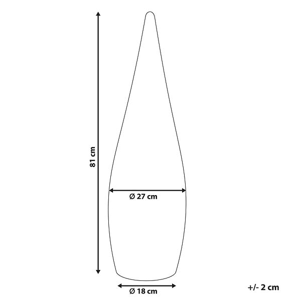 BELIANI - Lampadaire d'extérieur LED VULETAS Avec télécommande Blanc - large