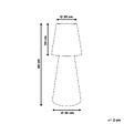 BELIANI - Lampadaire d'extérieur LED SABANAS Avec télécommande Blanc - vignette