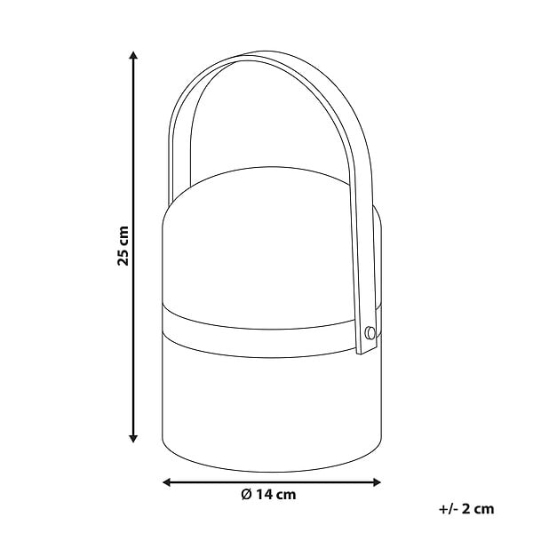 BELIANI - Lampe de table d'extérieur LED ESTERO Avec télécommande Blanc - large