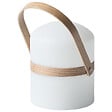 BELIANI - Lampe de table d'extérieur LED ESTERO Avec télécommande Blanc - vignette