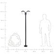 BELIANI - Lampadaire extérieur KULSI Noir - vignette