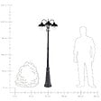 BELIANI - Lampadaire extérieur BANKA Noir - vignette