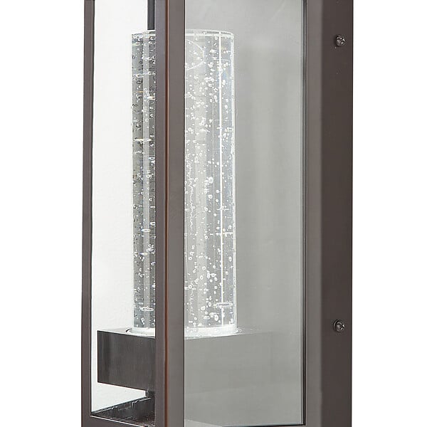 BELIANI - Lampe murale LED pour l'extérieur FRUID Avec détecteur de mouvement Marron - large