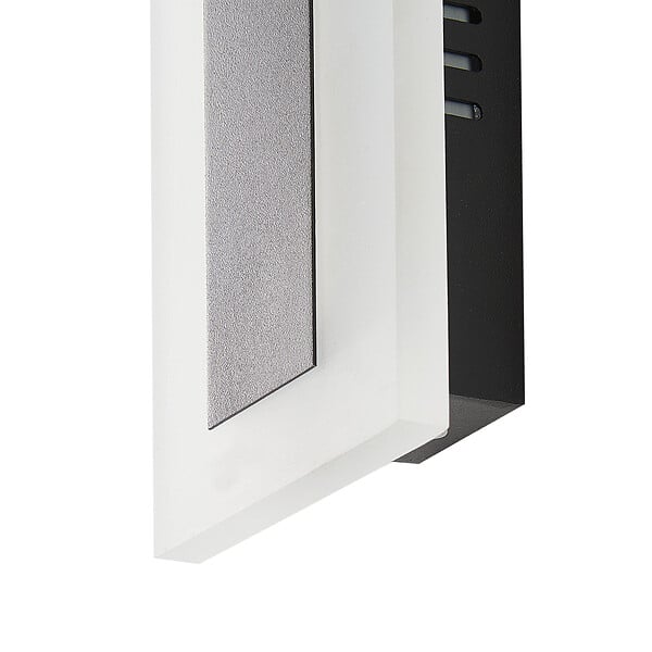 BELIANI - Lampe murale LED pour l'extérieur SAVANE Avec détecteur de mouvement Noir - large