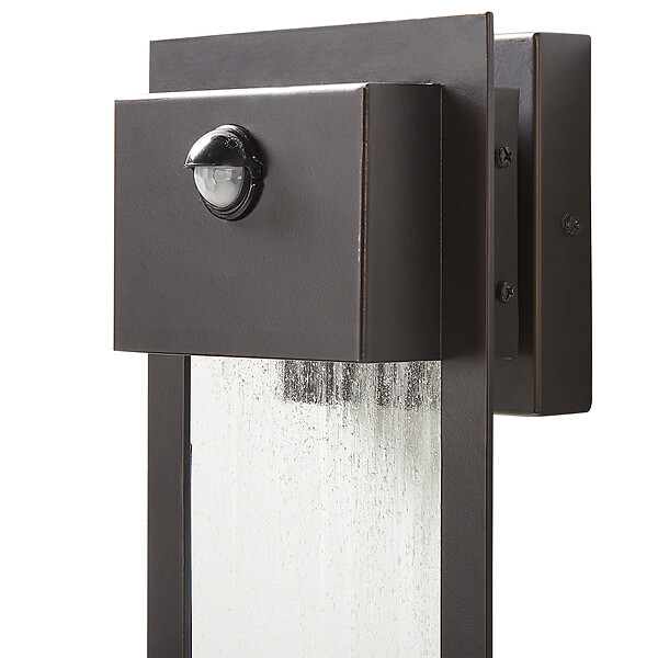 BELIANI - Lampe murale LED pour l'extérieur ELLIOT Avec détecteur de mouvement Noir - large