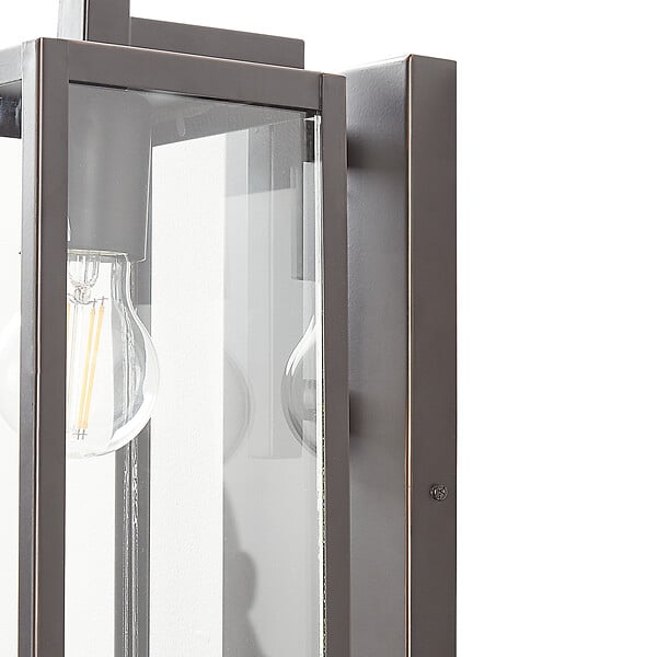 BELIANI - Lampe murale pour l'extérieur MEGGET Avec détecteur de mouvement Noir - large