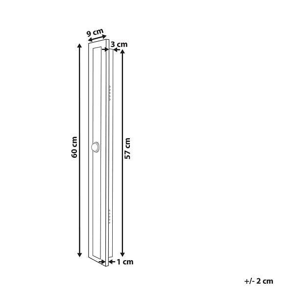 BELIANI - Lampe murale LED pour l'extérieur ROSALIE Doré - large