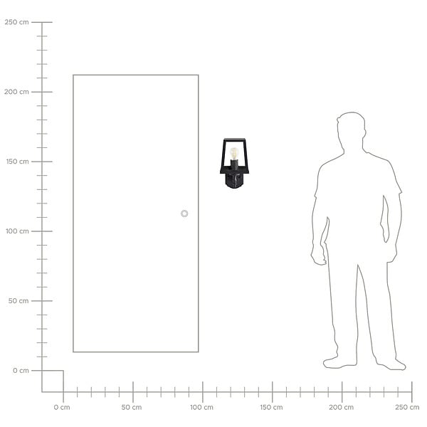 BELIANI - Lampe murale pour l'extérieur HEZIR Noir - large