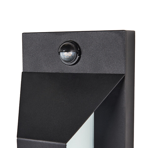 BELIANI - Lampe murale LED pour l'extérieur MAWZA Avec détecteur de mouvement Noir - large