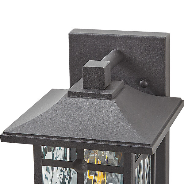 BELIANI - Lampe murale pour l'extérieur TEVIOT Avec détecteur de mouvement Noir - large