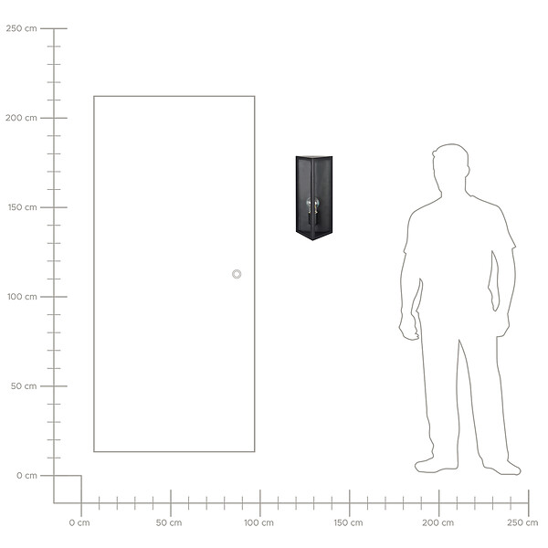 BELIANI - Lampe murale pour l'extérieur PACTOLUS Noir - large