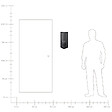 BELIANI - Lampe murale pour l'extérieur PACTOLUS Noir - vignette