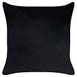 BELIANI - Lot de 2 coussins décoratifs TALINUM Velours 45 x 45 cm Noir Motif animal - vignette