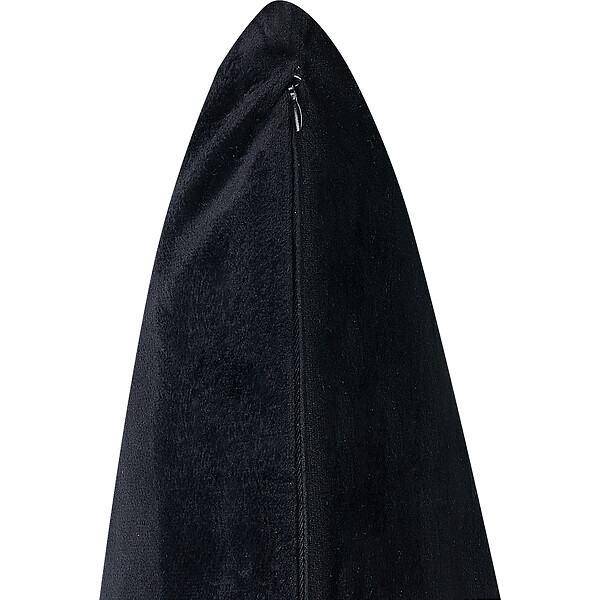 BELIANI - Lot de 2 coussins décoratifs TALINUM Velours 45 x 45 cm Noir Motif animal - large
