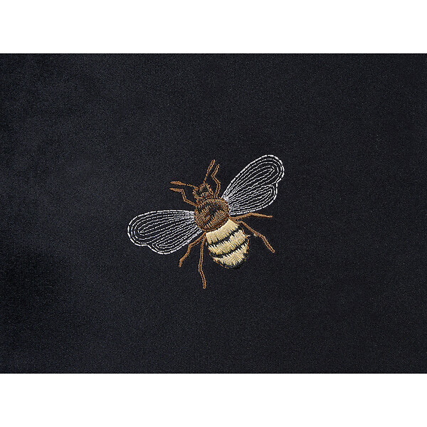 BELIANI - Lot de 2 coussins décoratifs TALINUM Velours 45 x 45 cm Noir Motif animal - large