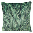 BELIANI - Lot de 2 coussins décoratifs DIASCIA Velours 45 x 45 cm Vert Motif de plante - vignette