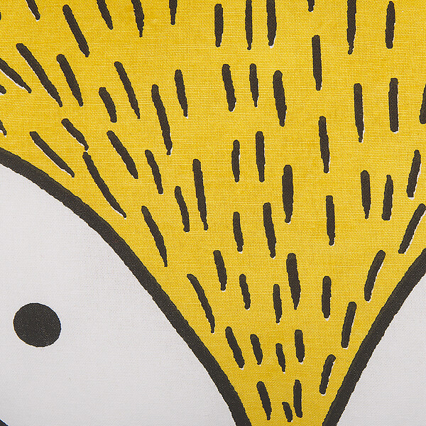 BELIANI - Lot de 2 coussins décoratifs VADODARA Coton 50 x 40 cm Jaune Renard - large