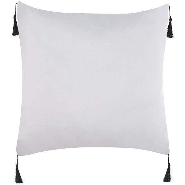 BELIANI - Lot de 2 coussins décoratifs LIRIOPE 45 x 45 cm Noir/blanc Motif géométrique - large