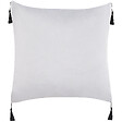 BELIANI - Lot de 2 coussins décoratifs LIRIOPE 45 x 45 cm Noir/blanc Motif géométrique - vignette