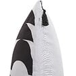 BELIANI - Lot de 2 coussins décoratifs LIRIOPE 45 x 45 cm Noir/blanc Motif géométrique - vignette