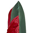 BELIANI - Lot de 2 coussins décoratifs MARSHMALLOW Velours 45 x 45 cm Rouge Vert Motif de Noël - vignette