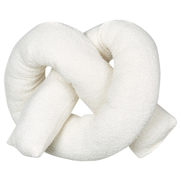 BELIANI - Lot de 2 coussins décoratifs GLADIOLUS Bouclé 172 x 14 cm Blanc cassé Unicolore - large