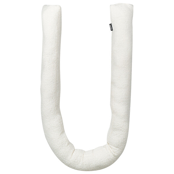 BELIANI - Lot de 2 coussins décoratifs GLADIOLUS Bouclé 172 x 14 cm Blanc cassé Unicolore - large