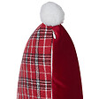 BELIANI - Lot de 2 coussins décoratifs LONICERA 45 x 45 cm Rouge Motif de Noël - vignette