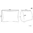 BELIANI - Lot de 2 coussins décoratifs LOVELY Coton 30 x 50 cm Blanc Rose - vignette