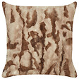 BELIANI - Lot de 2 coussins décoratifs BAKIRA Fourrure synthétique 45 x 45 cm Marron Motif abstrait - vignette