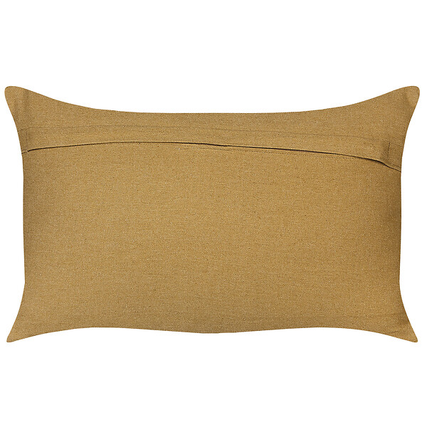 BELIANI - Lot de 2 coussins décoratifs GOPI Jute 30 x 50 cm Vert Motif oriental - large