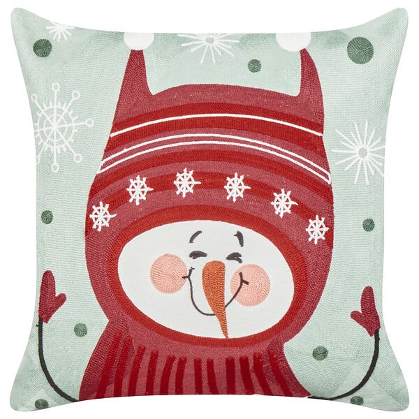 BELIANI - Lot de 2 coussins décoratifs CUPCAKE Coton 45 x 45 cm Rouge - large