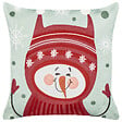 BELIANI - Lot de 2 coussins décoratifs CUPCAKE Coton 45 x 45 cm Rouge - vignette
