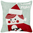 BELIANI - Lot de 2 coussins décoratifs PUDDING Coton 45 x 45 cm Rouge - vignette