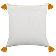 BELIANI - Lot de 2 coussins décoratifs BILOBA Coton 45 x 45 cm Jaune Motif floral - vignette