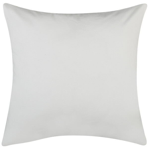 BELIANI - Lot de 2 coussins décoratifs ALYSSUM Coton 45 x 45 cm Blanc Motif de treillis - large