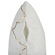 BELIANI - Lot de 2 coussins décoratifs ALYSSUM Coton 45 x 45 cm Blanc Motif de treillis - vignette