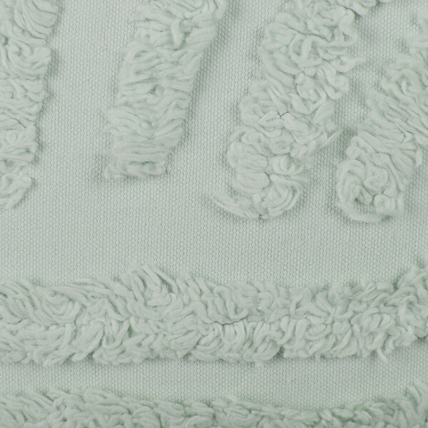 BELIANI - Lot de 2 coussins décoratifs TELLIMA Coton 45 x 45 cm Vert menthe Motif géométrique - large