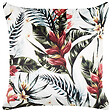 BELIANI - Lot de 2 coussins décoratifs EDELWEISS Velours 45 x 45 cm Multicolore Motif de plante - vignette