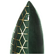 BELIANI - Lot de 2 coussins décoratifs CELOSIA Velours 45 x 45 cm Vert foncé Motif géométrique - vignette