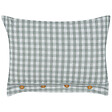 BELIANI - Lot de 2 coussins décoratifs TALYA 40 x 60 cm Vert menthe À carreaux - vignette