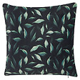 BELIANI - Lot de 2 coussins décoratifs TOADFLAX Velours 45 x 45 cm Vert Noir Motif de plante - vignette
