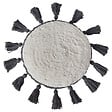 BELIANI - Lot de 2 coussins décoratifs THISTLE Coton 40 x 40 cm Blanc cassé - vignette