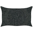 BELIANI - Lot de 2 coussins décoratifs VELOOR Coton 30 x 50 cm Gris foncé Motif oriental - vignette