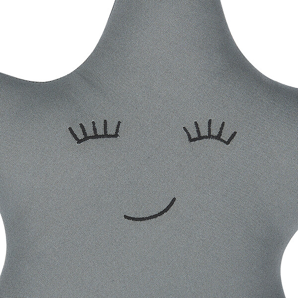 BELIANI - Lot de 2 coussins décoratifs BHOPAL Coton 40 x 40 cm Gris Étoile - large